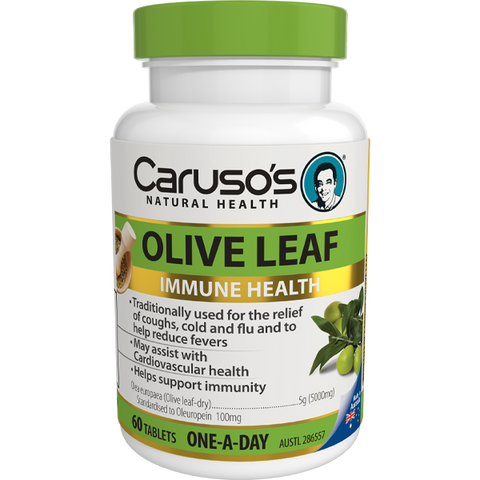Caruso's Natural Health Olive Leaf 60 Tablets Caruso's Natural Health Olive Leaf 60 Tablets