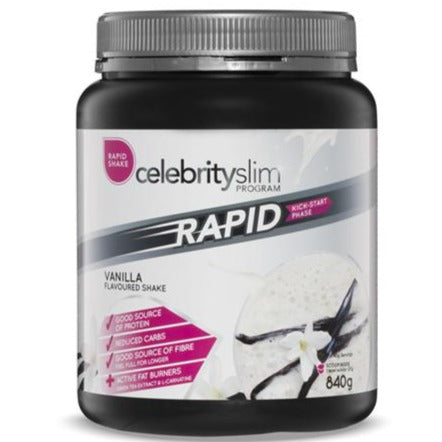 Celebrity Slim Rapid Vanilla Shakes 840g Better Value Pharmacy