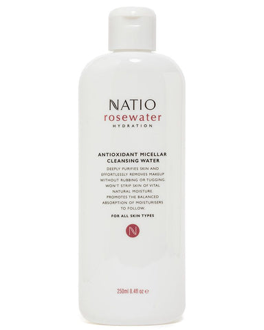 Natio Rosewater Hydration Antioxidant Micellar Cleansing Water 250mL Natio Rosewater Hydration Antioxidant Micellar Cleansing Water 250mL