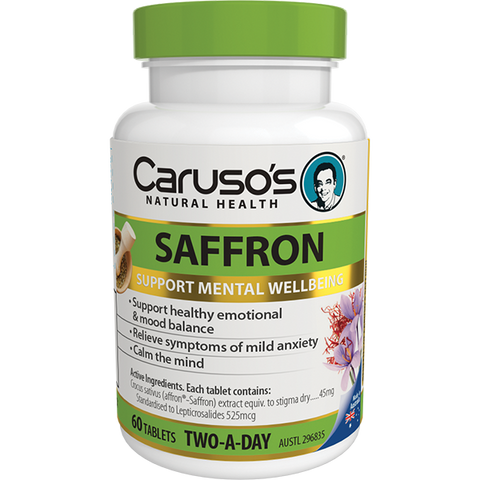 Caruso's Natural Health Saffron 60 Tablets Caruso's Natural Health Saffron 60 Tablets