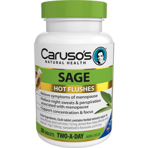 Caruso's Natural Health Sage 50 Tablets Caruso's Natural Health Sage 50 Tablets