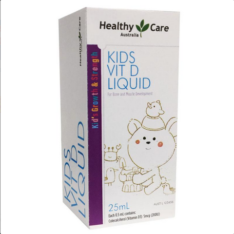 Healthy Care Kids Vitamin D Liquid 25mL Healthy Care Kids Vitamin D Liquid 25mL