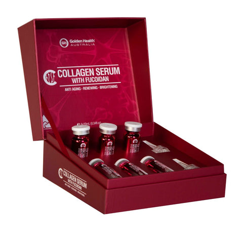 Golden Health Collagen Serum With Fucoidan 6 x 10mL Golden Health Collagen Serum With Fucoidan 6 x 10mL