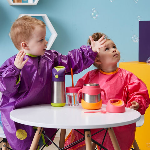 B.Box Smock Bib 6-18 Months - Passion Splash B.Box Smock Bib 6-18 Months - Passion Splash