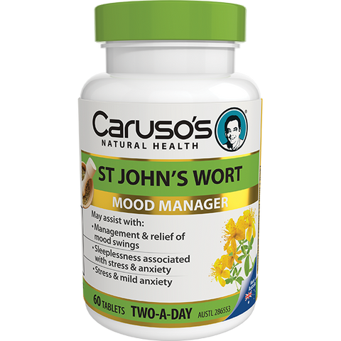 Caruso's Natural Health St John's Wort 60 Tablets Caruso's Natural Health St John's Wort 60 Tablets