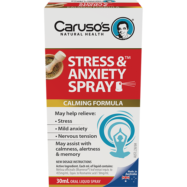 Caruso's Natural Health Stress and Anxiety Spray 30mL