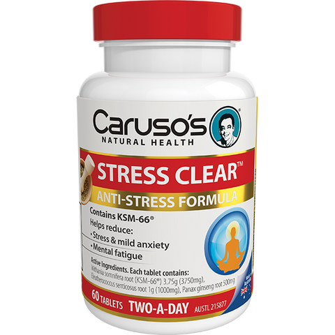 Caruso's Natural Health Stress Clear 60 Tablets Caruso's Natural Health Stress Clear 60 Tablets