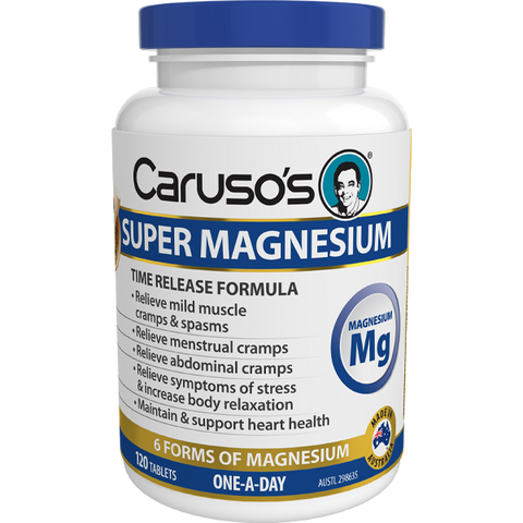 Caruso's Natural Health Super Magnesium 120 Tablets Caruso's Natural Health Super Magnesium 120 Tablets