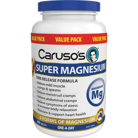 Caruso's Natural Health Super Magnesium 240 Tablets Caruso's Natural Health Super Magnesium 240 Tablets