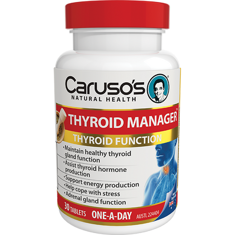 Caruso's Natural Health Thyroid Manager 30 Tablets Caruso's Natural Health Thyroid Manager 30 Tablets