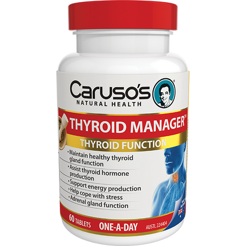 Caruso's Natural Health Thyroid Manager 60 Tablets Caruso's Natural Health Thyroid Manager 60 Tablets