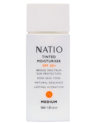 Natio Tinted Moisturiser SPF 50+ 50mL - Medium Natio Tinted Moisturiser SPF 50+ 50mL - Medium