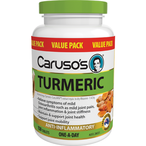 Caruso's Natural Health Turmeric 150 Tablets Caruso's Natural Health Turmeric 150 Tablets