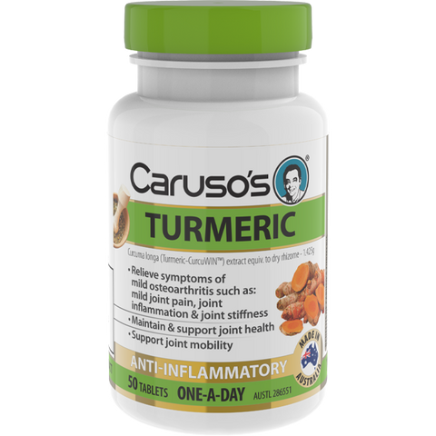 Caruso's Natural Health Turmeric 50 Tablets Caruso's Natural Health Turmeric 50 Tablets