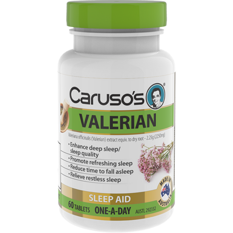 Caruso's Natural Health Valerian 60 Tablets Caruso's Natural Health Valerian 60 Tablets