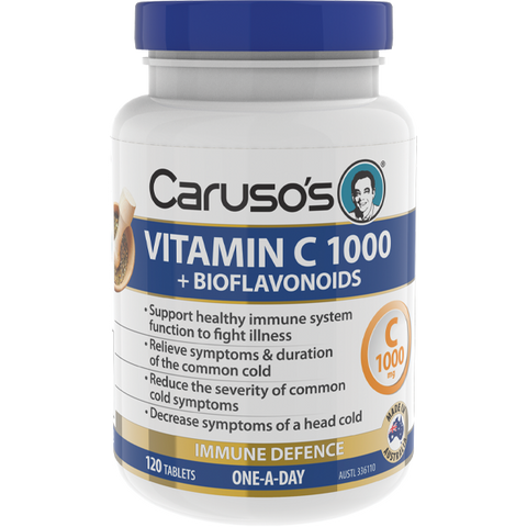 Caruso's Natural Health Vitamin C 1000+ Bioflavanoids 120 Tablets Caruso's Natural Health Vitamin C 1000+ Bioflavanoids 120 Tablets