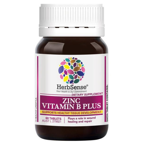 Herbsense Zinc Vitamin B Plus 60 Tablets Herbsense Zinc Vitamin B Plus 60 Tablets