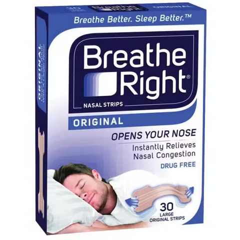 Breathe Right Nasal Strips Original 30 Large Original Strips