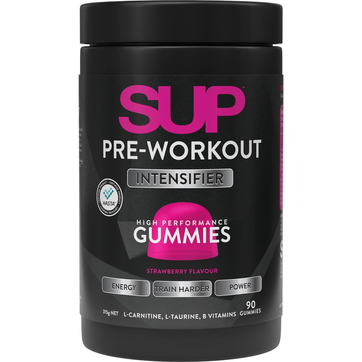 SUP Pre-Workout Gummies Strawberry 90 Pack