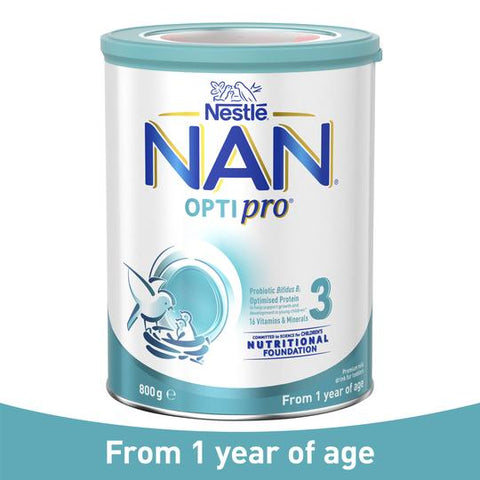 NAN Optipro Stage 3 Toddler 1+ Years Milk Drink Powder 800g (expiry 12/24)