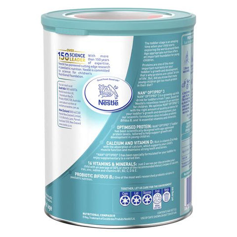 NAN Optipro Stage 3 Toddler 1+ Years Milk Drink Powder 800g (expiry 12/24)