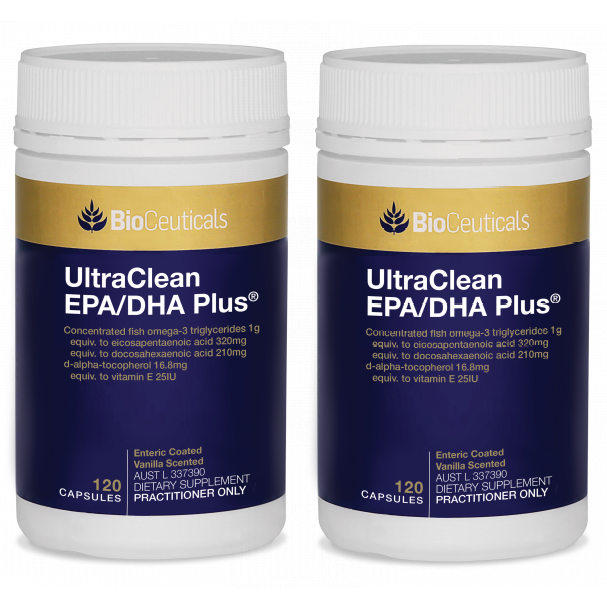 Bioceuticals UltraClean EPA/DHA Plus 2 x 120 Capsules - Special Bundle