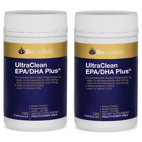 Bioceuticals UltraClean EPA/DHA Plus 2 x 120 Capsules - Special Bundle