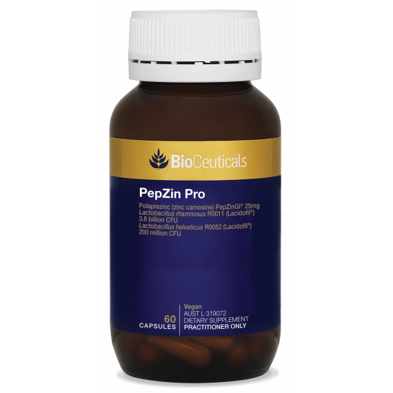 Bioceuticals PepZin Pro 60 Capsules (Expiry 06/2024)
