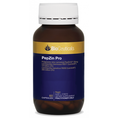 Bioceuticals PepZin Pro 60 Capsules (Expiry 06/2024)