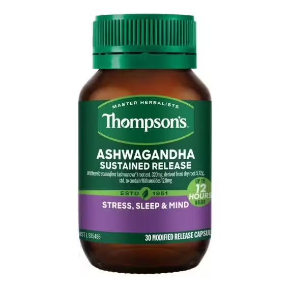Thompson's Ashwagandha Sustained Release 30 Capsules
