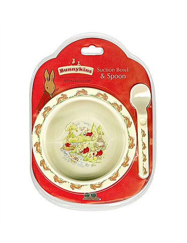 Bunnykins Suction Bowl & Spoon Red Set