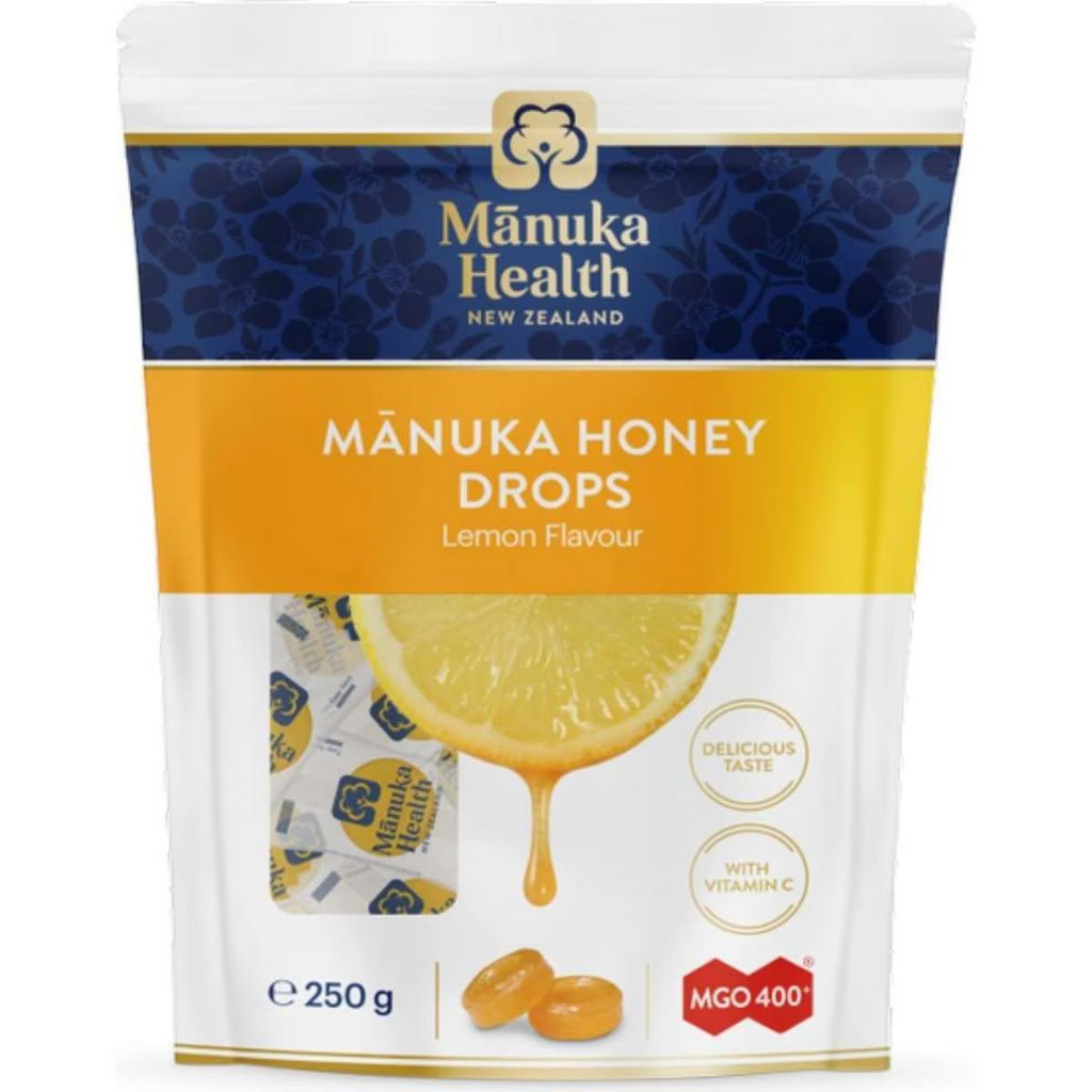 Manuka Health MGO 400+ Manuka Honey Drops - Lemon 250g