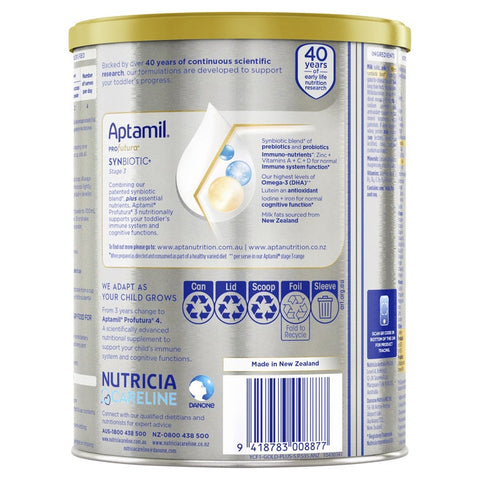 Aptamil Profutura 3 Premium Toddler Nutritional Supplement From 1 Year 900g -b- ( damaged can )