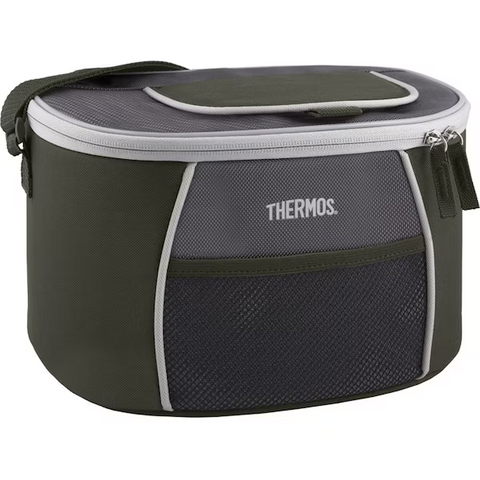 Thermos E5 12 Can Cooler with LDPE Liner - Grey/Green