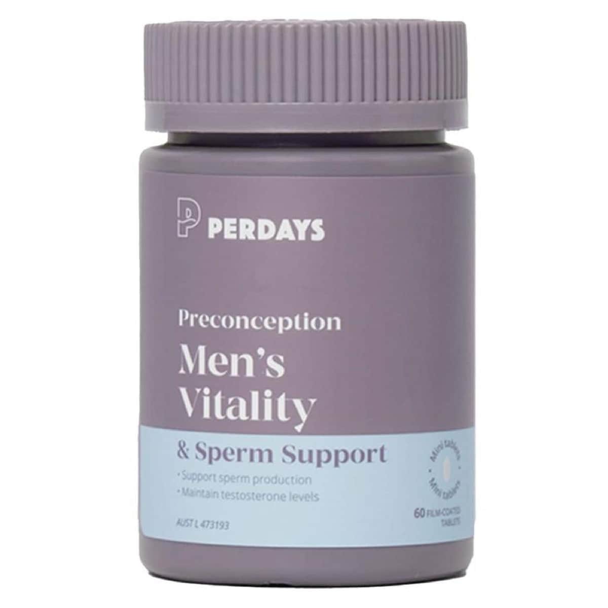 PerDays Preconception Men's Vitality & Sperm Support 60 Tablets