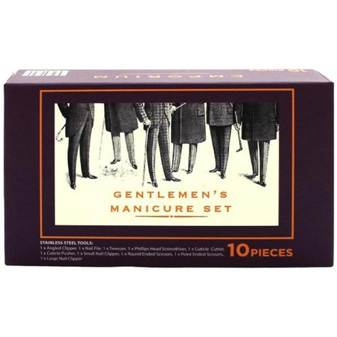 Emporium Gentleman's Nail Manicure Set Stainless Steel For Men