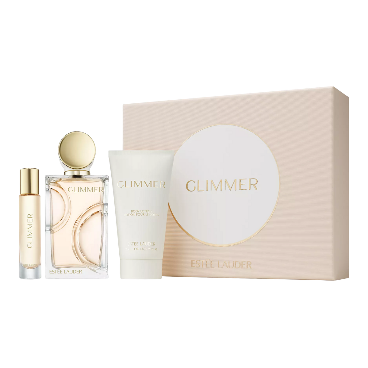 Estee Lauder Glimmer Eau de Parfum 100mL 3 Piece Holiday 2026 Gift Set
