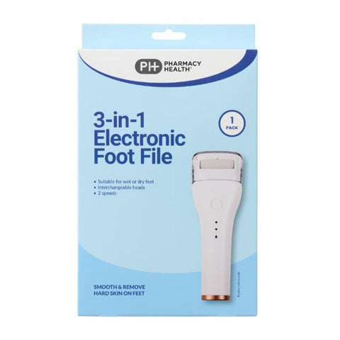 Pharmacy Health 3-in-1 Electronic Foot File