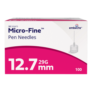 Embecta Micro-Fine Pen Needle 29g 12.7mm 100 Pack