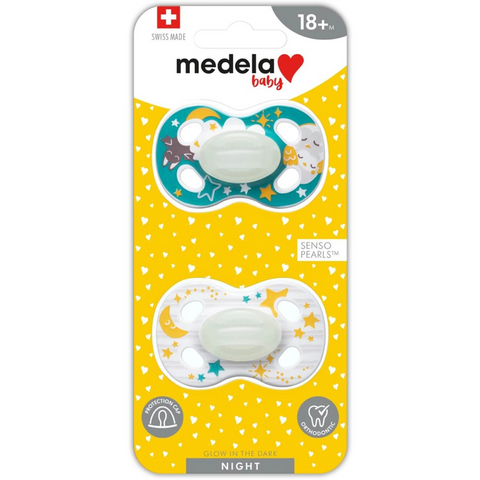 Medela Night & Night Soother Unisex 18+ Months 2 Pack