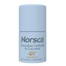Load image into Gallery viewer, Norsca Botanicals Australian Saltbush &amp; Coconut Roll On Anti-Perspirant 50mL