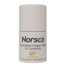 Load image into Gallery viewer, Norsca Botanicals Australian Finger Lime &amp; Gardenia 48H Roll On Anti-Perspirant 50mL