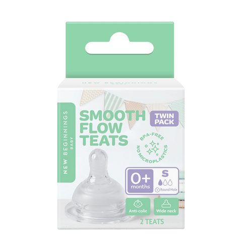 New Beginnings Smooth Flow Teats Twin Pack