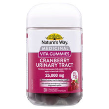 Load image into Gallery viewer, Nature&#39;s Way Medicinal Vita Gummies Cranberry Urinary Tract 25000mg 30 Pack