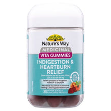 Load image into Gallery viewer, Nature&#39;s Way Medicinal Vita Gummies Indigestion &amp; Heartburn Relief Papaya &amp; Peach 30 Pack