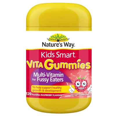 Nature's Way Kids Smart Vita Gummies Multi Vitamin for Fussy Eaters 120 Pastilles