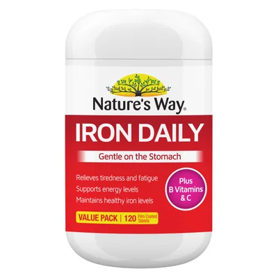 Nature's Way Iron Daily 120 Tablets