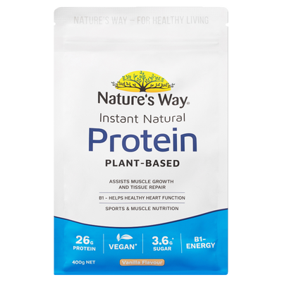 Nature's Way Instant Natural Protein Plant Based Vanilla Flavour 400g