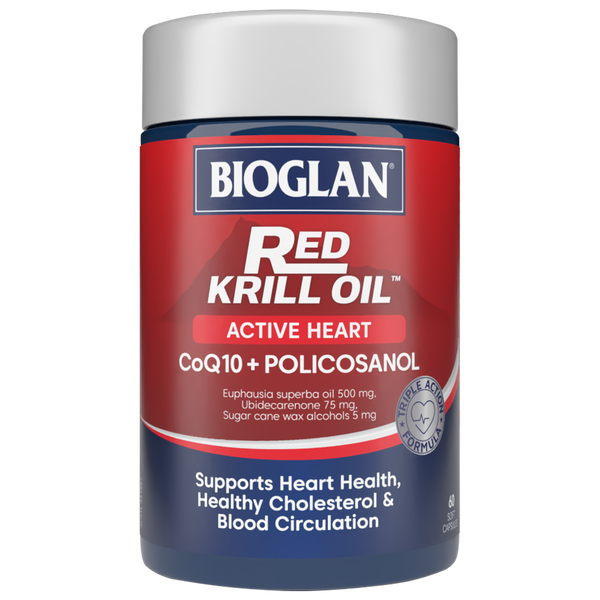 Bioglan Red Krill Oil Active Heart 60 Capsules