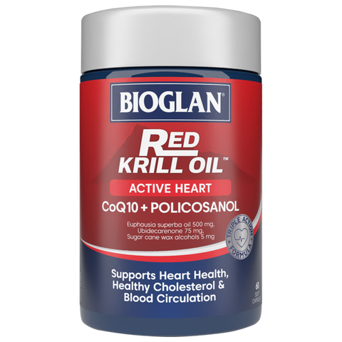 Bioglan Red Krill Oil Active Heart 60 Capsules